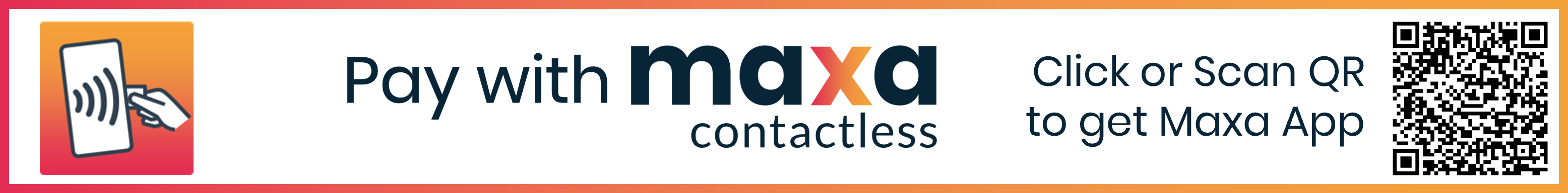 Maxa Contactless - get it from Google Play